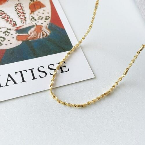 Titanium Steel Rope Chain Gold Silver Stainless Steel Necklace For Women Men Fashion Multiple Colour Chain Jewelry Gift