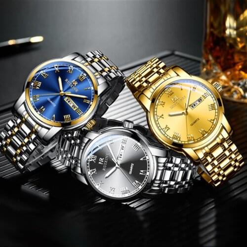 Mens watch Top Brand Luxury Blue Male Automatic Date Quartz Mens Watches Waterproof Sport Watch Clock Relogio Masculino