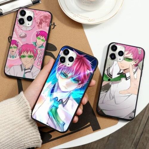 Anime the disastrous life of saiki k Phone Case for iPhone 11 12 mini pro XS MAX 8 7 6 6S Plus X 5S SE 2020 XR