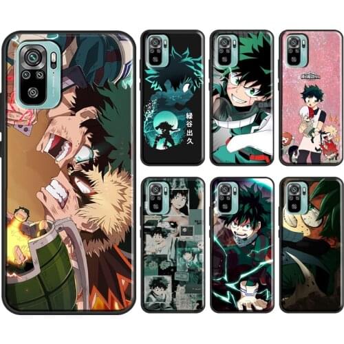 Boku no hero Academia Izuku Midoriya Deku For Xiaomi Redmi Note 9 7 8 10 Pro Note 9S 8T Cover For Redmi 9C 9 9T 6A 7A 8A 9A Case