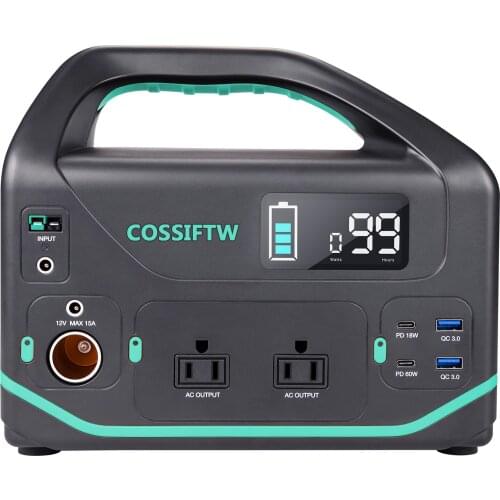 COSSIFTW Protable Battery Energy Power supply DC Solar Charging 500WH Large Battery Capacity AC DC USB Multi-Function Outdoor
