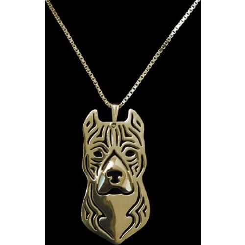 DANGGAO fashion Newest Handmade American Staffordshire Terrier Pendant Necklace for women Dog Jewelry Pet Lovers Gift Idea