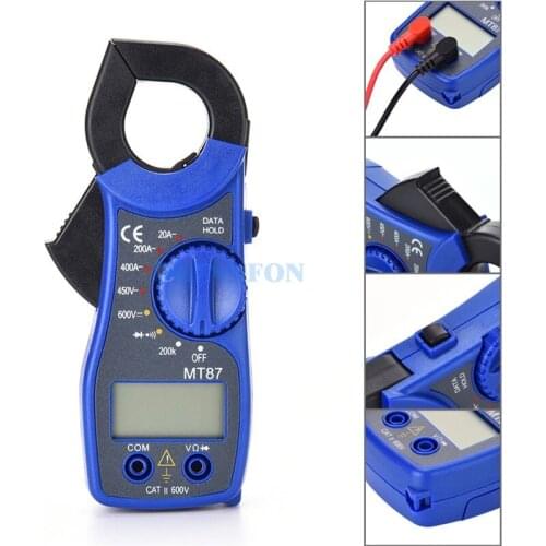 DHL 50PCS MT87 Digital Clamp Meter Multimeter With Measurement AC/DC Voltage Tester Current Resistance Multi Test