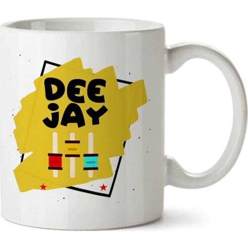 Dee Jay Porcelain Coffee Mug - 11oz