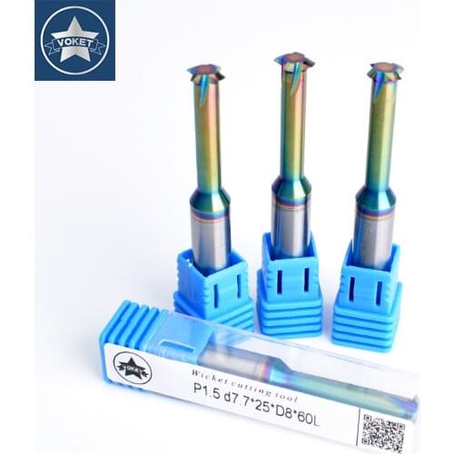 CNC 60Degree Tungsten Steel Single tooth Thread Milling Cutter M1 M1.2 M1.4 M1.6 M2 M2.5 M3 M4 M5 M6 M8 M10 M12 M14 For Aluminum