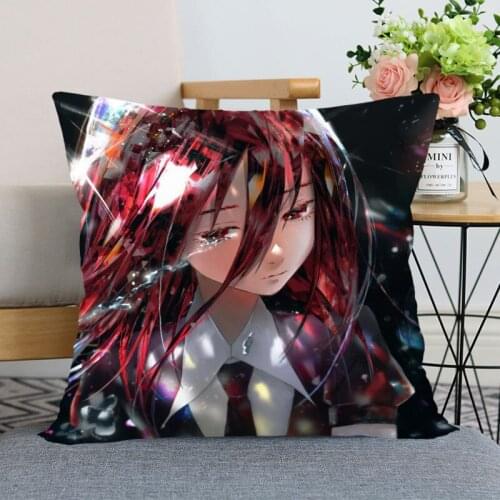 HEARMNY Houseki no Kuni Anime Pillowcase Bedroom Home Decorative Gift Pillow Cover Square Zipper Pillow Cases Satin Soft Fabric