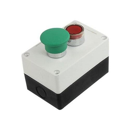 Red Indicator Light NC Momentary Flat Pushbutton Switch AC 240V 3A