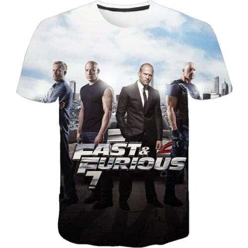 Summer Passion Movie Fast & Furious 3D T Shirts Casual Men Women Children Fashion Boy girl Kids Printed T-shirt Cool Tops Tee
