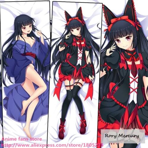 Cute Japanese Anime Gate Jieitai Kanochi Nite Rory Mercury Lovely Pillowcase Pillow Case decorative Hugging Body Bedding