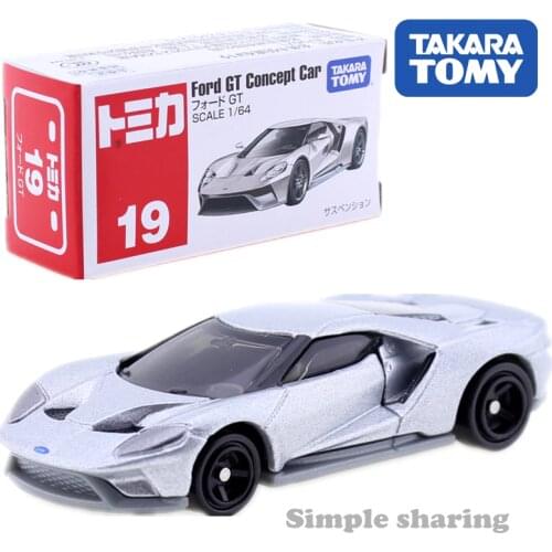 Takara Tomy Tomica No.19 Ford GT Concept Car Scale 1/64 Metal Cast Model Vehicle Toys For Children Collectable New