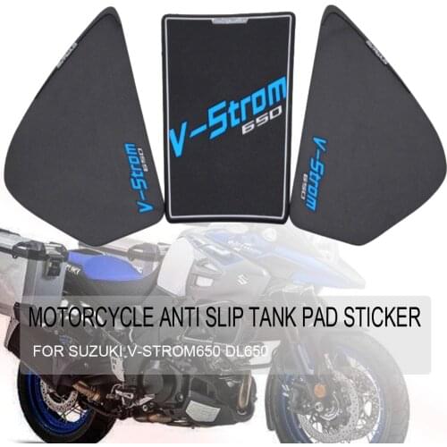 Motorcycle Anti-Slip Tank Pad Sticker Pad Side Gas Kneepad Protector 3D For SUZUKI V-Strom650 DL650 V-Strom 650 DL 650 VStrom