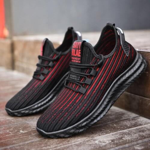 Mens shoes breathable casual mens shoes trendy shoes running shoes flying woven mens sports shoes 2021 new spring fashion