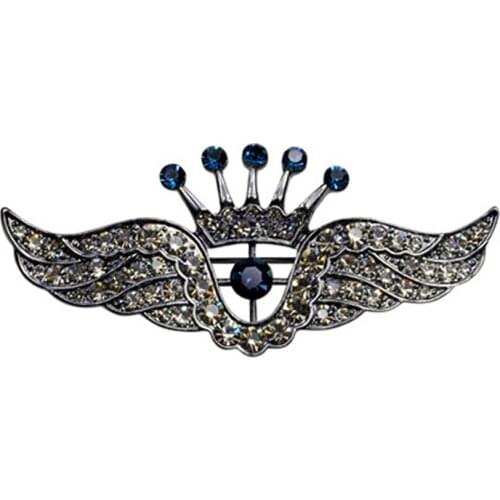 Mens Angel Wing Brooch Crystal Crystal Pin Brooches Costume Accessories