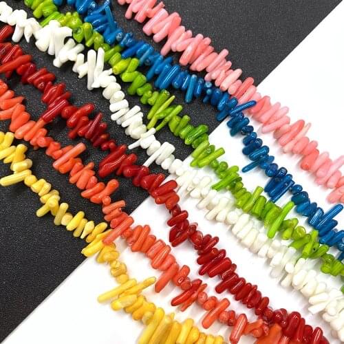 Irregular Shape Coral Seedlings Red Coral Loose Beads Jewelry Making Beads DIY Handmade Necklaces Earrings Jewelry Accessories