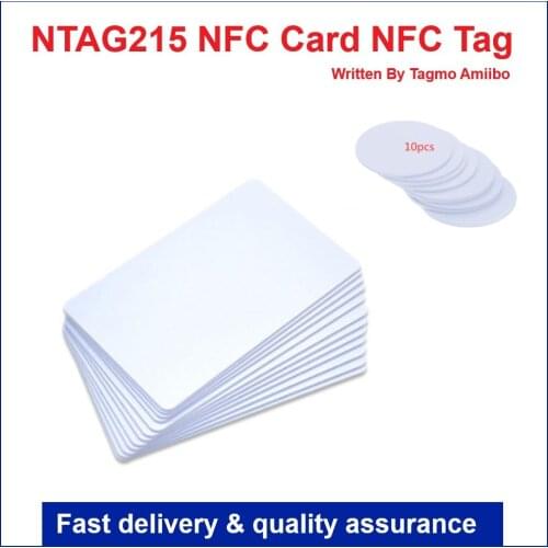 10PCS NTAG215 NFC Tag NFC Card Written By Tagmo Amiibo Works With Switch Available For All NFC Mobile Phone