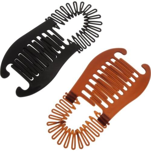 New 1 pcs Woman Elastics Hair Braider Banana Clip Scorpion Type Hair Holding Tool Ponytail Rubber Bands Hair Accessories