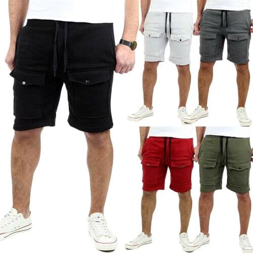 New Men Gym Shorts Training Running Sports Workout Casual Joggers Pants Trousers
