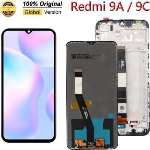 Original 6.53'' LCD For Xiaomi Redmi 9A/ 9C LCD Display Screen Touch Digitizer Assembly LCD Display 10 Point Touch Repair Parts
