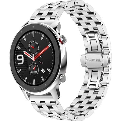 Watchbands Watch Strap Top quality stainless Steel Metal Replacement Wristband For AMAZFIT GTR 47MM Smart Watch Band