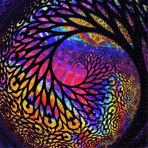 Mandala Feather Diagram Printed 11CT Cross-Stitch Embroidery Set DMC Threads Sewing Handicraft Handiwork Painting Jewelry