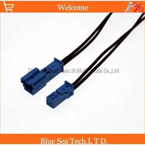 Good quality blue Car Speaker plug,Auto stereo plug,Car lamp connector with 10cm cable for BMW X1 X3 X5 car ect