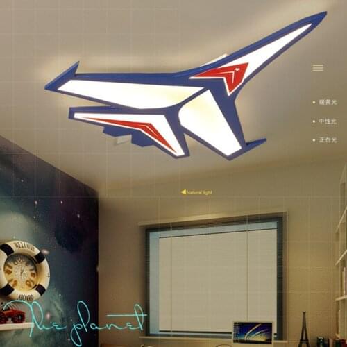 Cartoon plane Led Ceiling Lights Modern Children Ceiling Lamp for Kids Room Bedroom Home Indoor Lighting Decoration Fixture