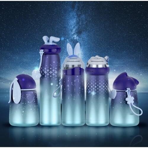 Stainless Steel Thermos Cup Vacuum Lightning Rabbit Cartoon Portable Travel Water Bottle Thermos Mug Gift Multi-Style Trendy