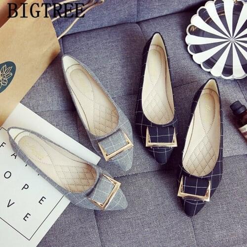 Pointed Toe Flats Vintage Shoes Women Big Size Shoes Woman Elegant Shoes For Woman Fashion Sepatu Wanita Korea Schuhe Damen 2020