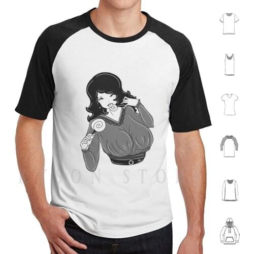 Candy Time! T Shirt Cotton Men Diy Print Sleepy Hentai Lewd Large Breasts Girls Sexy Plus Size Full Figured Sex Sleep