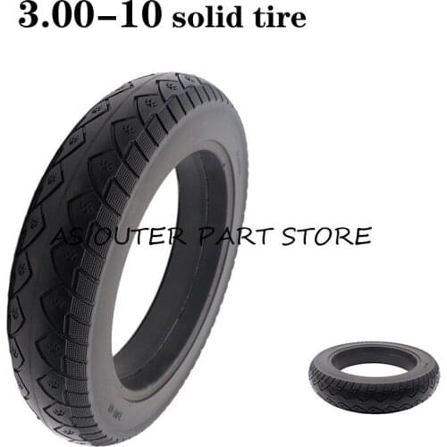3.00-10 Non-Pneumatic Solid Tire 14x3.2 Explosion-proof Tubeless Tyre for Electric Vehicles E-bike Electric Scooter