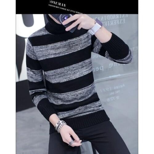 ZA1477 2020 spring and autumn winter new fashion trend casual handsome mens knitted sweater cheap wholesale