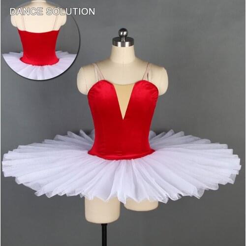 2 Colors Velvet Camisole Ballet Tutu Pancake Dancing Tutu Girl & Adult Stage Dance Costumes Ballet Pre-professional Dress BLL128