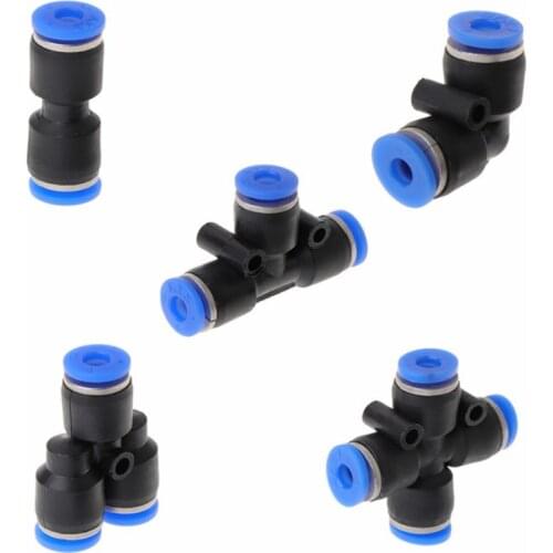 2Pcs/Lot Fish Tank 2/3/4 Way CO2 Hose Connector Aquarium CO2 Diy System High Pressure Quick-Connect Valve