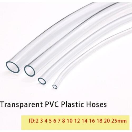 200 Meters ID 4mm OD 6mm Odorless Transparent PVC Plastic Soft Hoses High Quality Water pump Flexible Tube