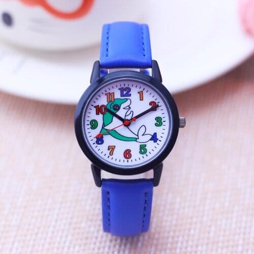 2021 famous brand children girls boys little kids watches lovely dolphins leather strap watches students electric watches