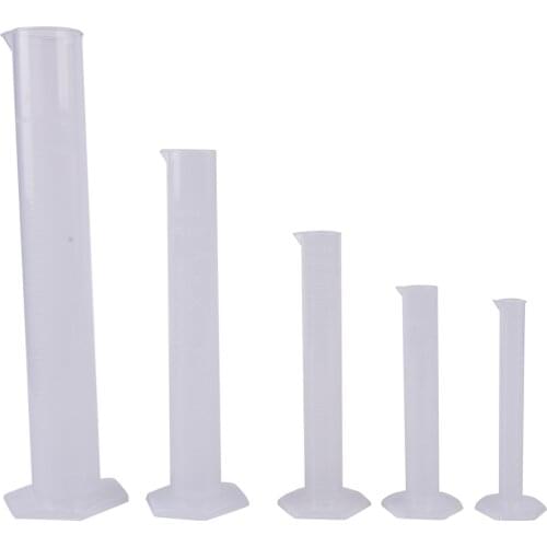 25ml Plastic Chemistry Laboratory Cylinder Tools School Lab Supplies Measuring Cylinder Graduated Tools