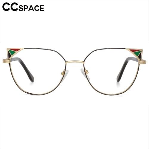 53497 Retro Cat Eye Optical Glasses Frames Metal Women Fashion Computer Eyeglasses