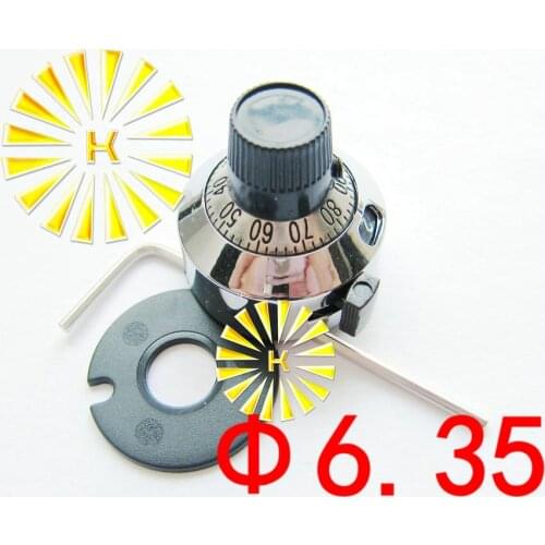 6.35mm 6mm 4mm Metal Potentiometer Rotary Knob Cap For 7276 3590S RV24YN20S WXD3-13 Resistor replace H-23-6A X 10PCS