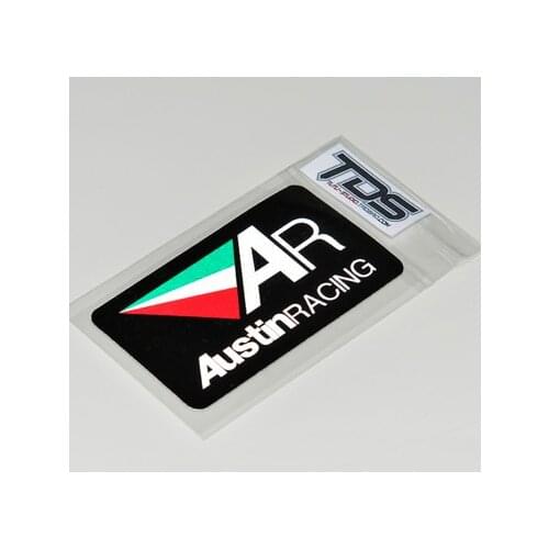9cm X 5cm Italy AR Exhaust AR RACING Stickers Titanium Alloy GP Tube Motorcycle Retrofit Reflective Stickers
