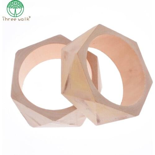 BG006 One Piece Only Good Wood Unfinished Wooden Bracelet Bangles For Women