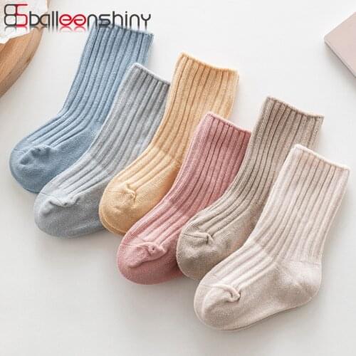 Balleenshiny NewBorn Baby Girls Socks Comfort Cotton Newborn Socks Kids Boy Leg Warmer for Four Season Baby Clothes Accessories