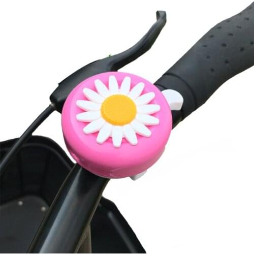 Kids Cartoon Bicycle Bell Handlebars Boys Girls Cycling Ring Ride Alarm Horns Bike Daisy Flower Alloy Plastics Cycle Accessories