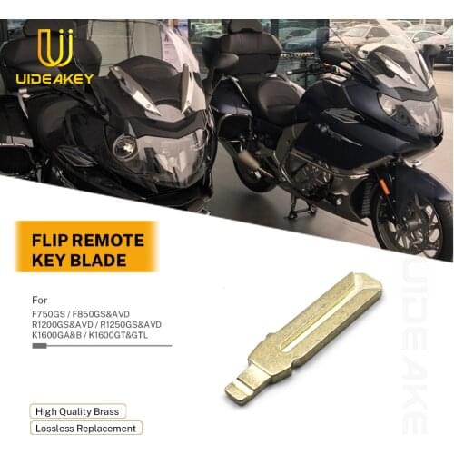 For BMW F750GS F850GS/AVD R1200GS/AVD R1250GS/AVD K1600GA/B K1600GT/GTL Motorcycle Keys core Remotes Keyless Flip Key Blade