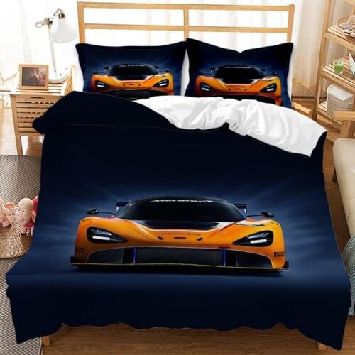 2/3 Pieces Racing Bedding Set 3D Printing Kart/racing Duvet Cover Extreme Sports Bedspread Set Single Double Size Duvet Cover
