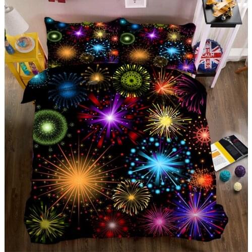 Morden 3D Bedding Set Multicolor Quilt Cover Set King Queen Twin Size Fitted sheet Pillowcase 4pcs/set Home Textiles Drop Ship