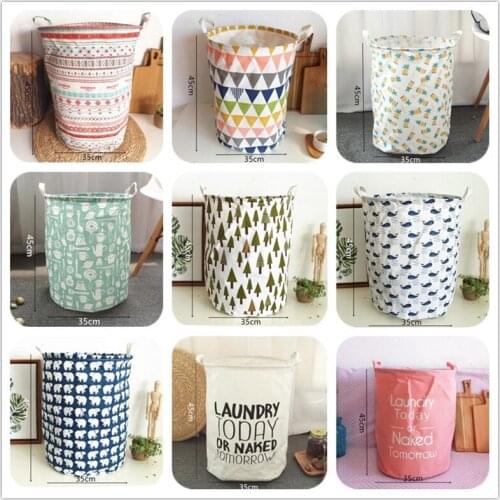 Laundry Basket 35*45cm Folding Storage Basket For Toy Washing Basket Dirty Home Clothes Sundries Storage Baskets Box