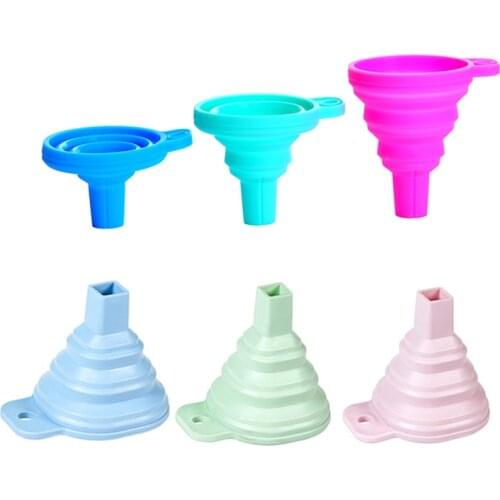 Diamond Painting Tools Collapsible Round and Square Funnel Silica Gel Multi-function for Diamond Painting Embroidery Accessories