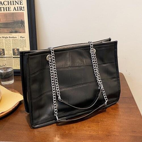 Fashion Womens Pu Leather Handbag High Quality Stone Pattern Ladies Large Capacity Shoulder Bag Designer Casual Messenger Bags