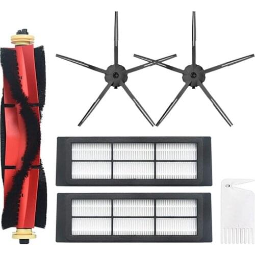 6Pack Replacement Brush HEPA Filter Spare Parts Cleaner Kit for Xiaomi Roborock S5 S50 S55 Vacuum Cleaner Accessories
