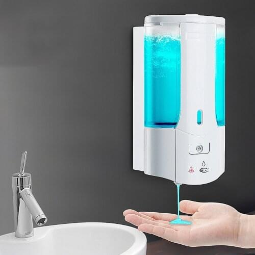 Automatic Sensor Hand Free Soap Dispenser Shampoo Bathroom Wall Mounted